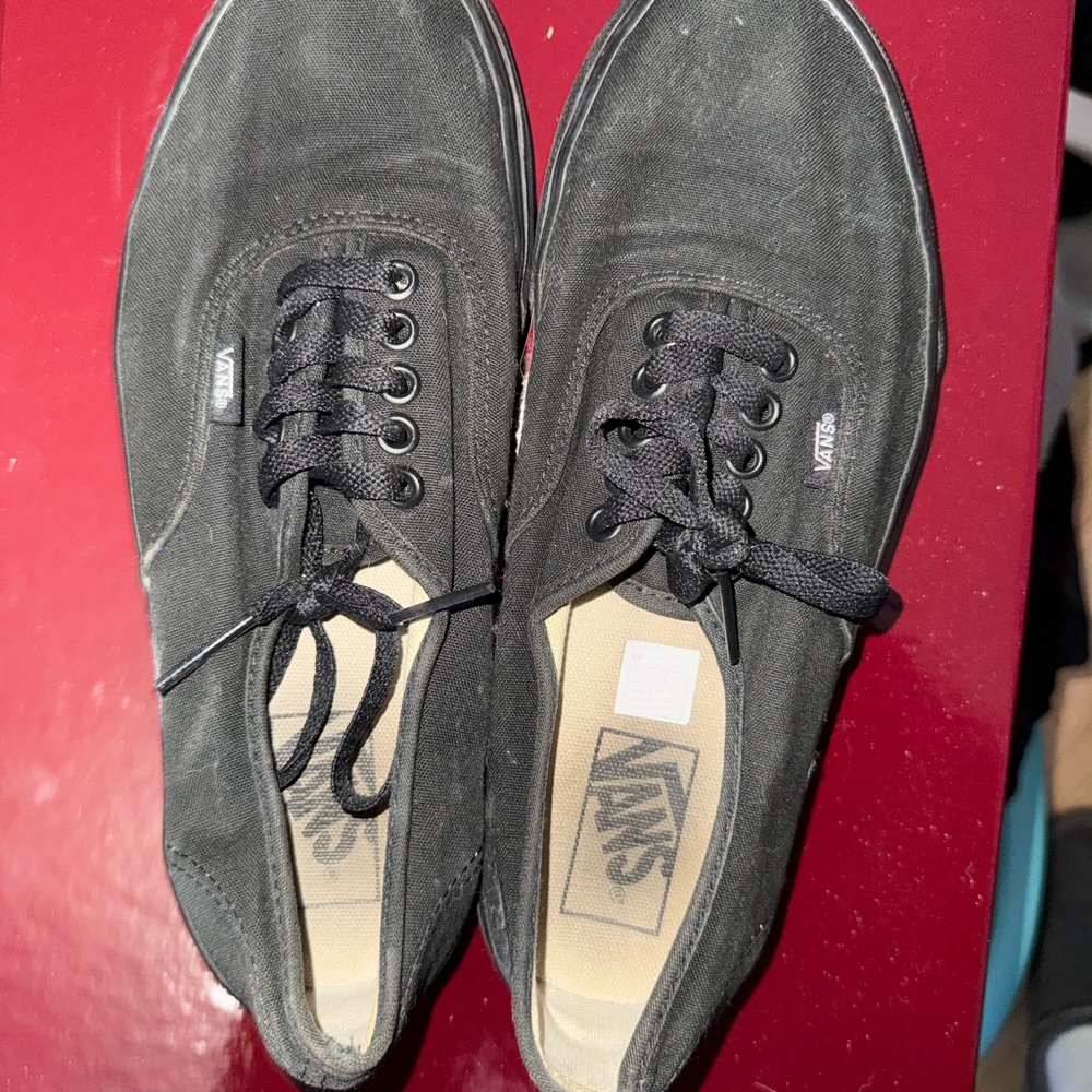 Vans Womens Black Canvas Sneakers